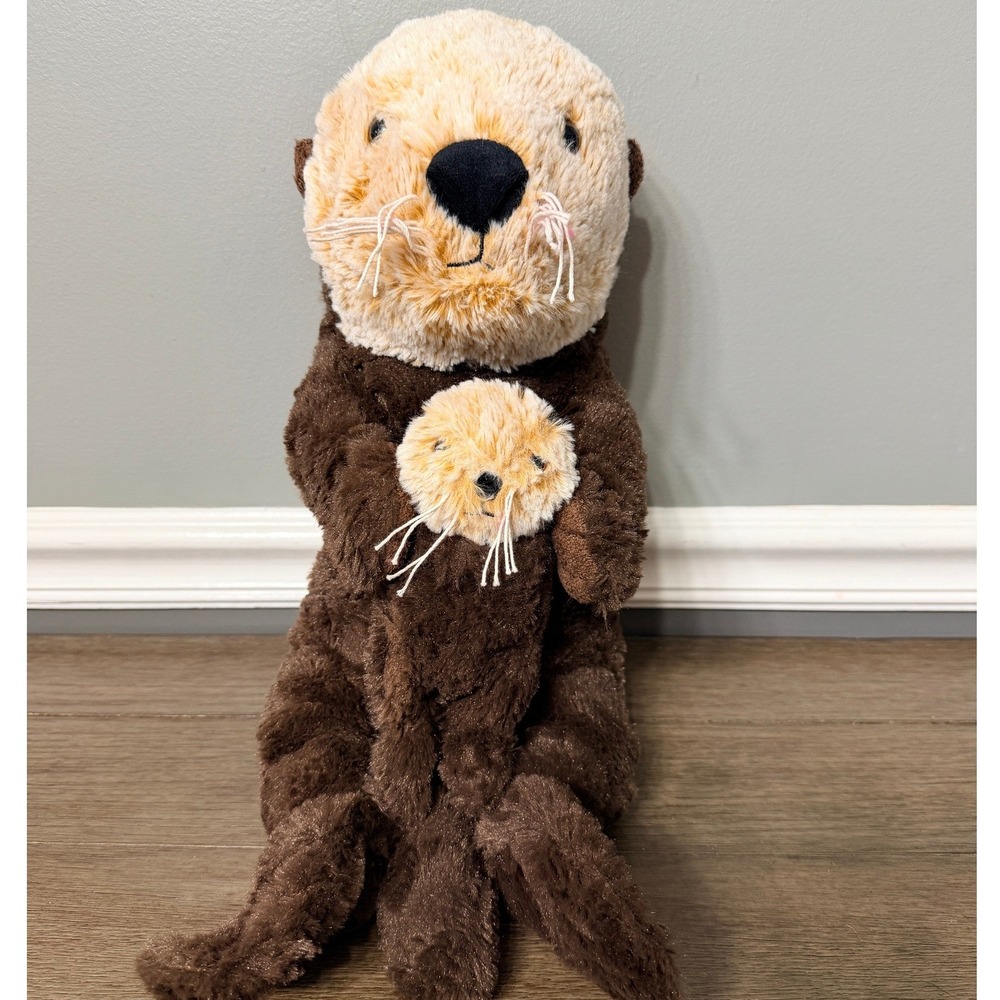 Monterey Bay Aquarium Sea Otter with Pup Plush Stuffed Animal Toy